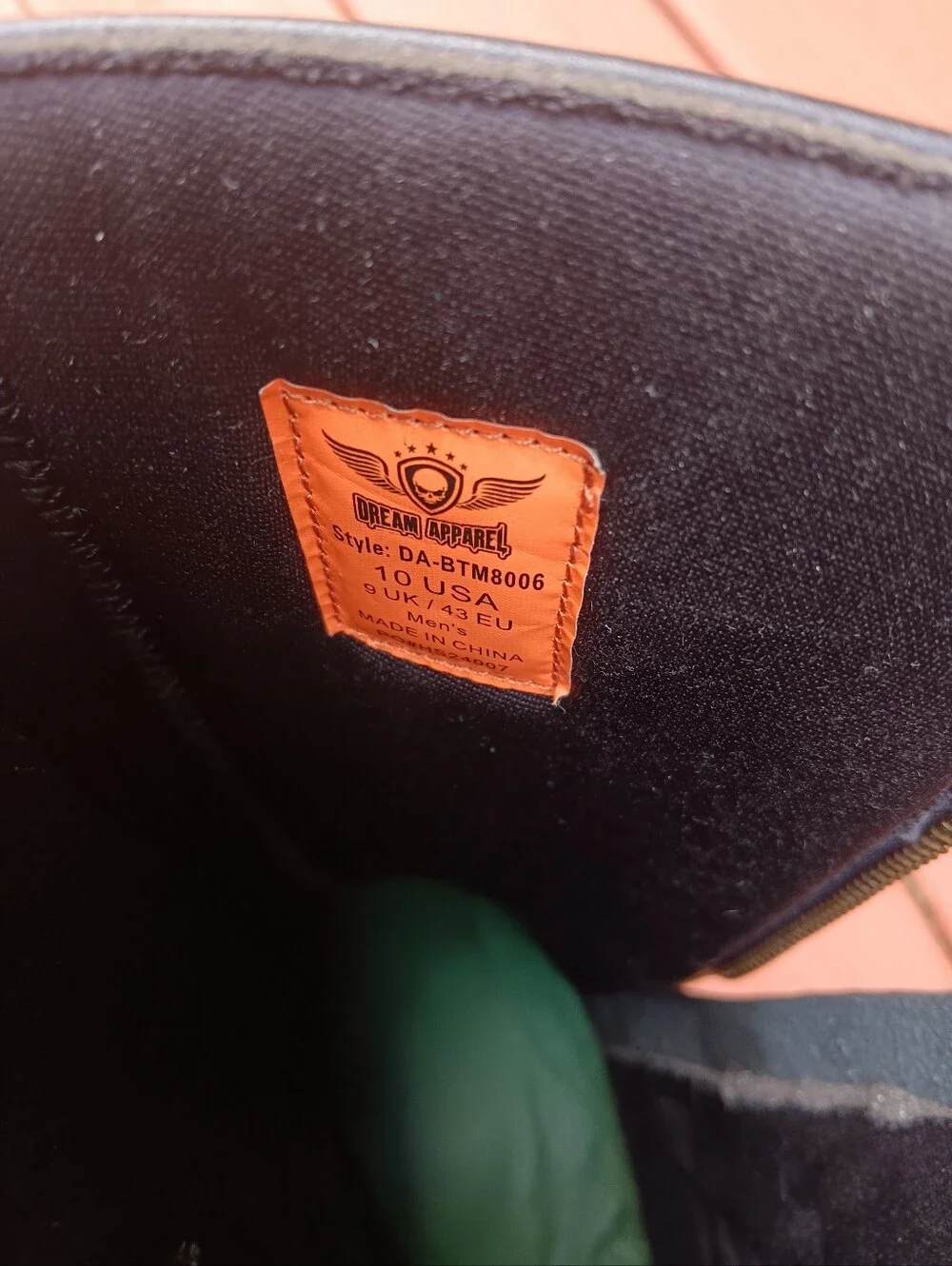 Men's Black Leather Harley-Davidson Mid Calf Boots